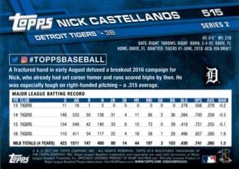2017 Topps - Limited Edition #515 Nick Castellanos Back