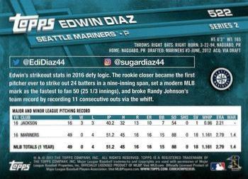 2017 Topps - Limited Edition #522 Edwin Diaz Back
