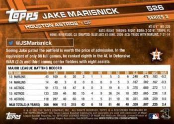 2017 Topps - Limited Edition #526 Jake Marisnick Back