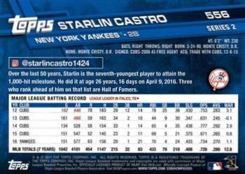 2017 Topps - Limited Edition #556 Starlin Castro Back