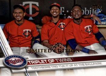 2017 Topps - Limited Edition #590 Triplet of Twins Front