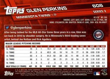 2017 Topps - Limited Edition #606 Glen Perkins Back
