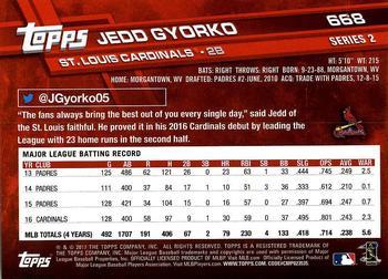 2017 Topps - Limited Edition #668 Jedd Gyorko Back