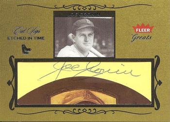 2004 Fleer Greats of the Game - Etched in Time Cuts #ET-JC Joe Cronin Front
