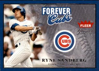 2004 Fleer Greats of the Game - Forever #14F Ryne Sandberg Front