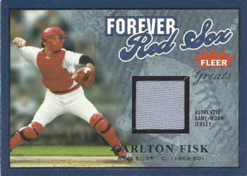2004 Fleer Greats of the Game - Forever Game Jersey #F-CF Carlton Fisk Front