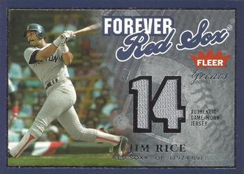 2004 Fleer Greats of the Game - Forever Game Jersey Number #F-JR Jim Rice Front