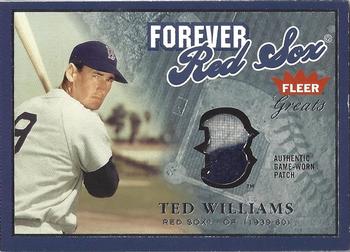 2004 Fleer Greats of the Game - Forever Game Patch Dual Logo #NNO Ted Williams / Dom DiMaggio Front