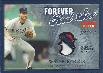 2004 Fleer Greats of the Game - Forever Game Patch Dual Logo #NNO Wade Boggs / Carl Yastrzemski Front