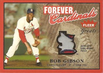2004 Fleer Greats of the Game - Forever Game Patch Dual Logo #NNO Bob Gibson / Steve Carlton Front
