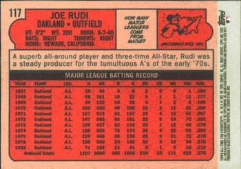2003 Topps All-Time Fan Favorites #117 Joe Rudi Back