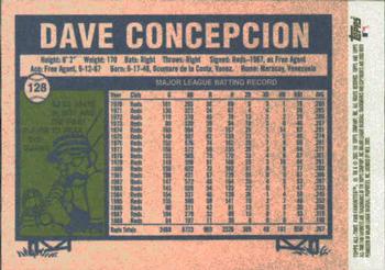 2003 Topps All-Time Fan Favorites #128 Dave Concepcion Back