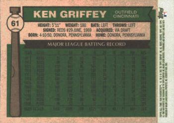 2003 Topps All-Time Fan Favorites #61 Ken Griffey Back