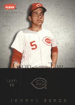 2004 Fleer Greats of the Game - Glory of Their Time #2 GOT Johnny Bench Front