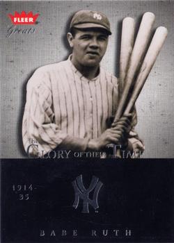 2004 Fleer Greats of the Game - Glory of Their Time #18 GOT Babe Ruth Front