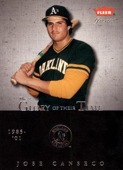 2004 Fleer Greats of the Game - Glory of Their Time #25 GOT Jose Canseco Front