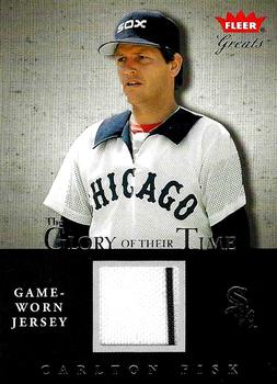 2004 Fleer Greats of the Game - Glory of Their Time Game Used #GOT-CF1 Carlton Fisk Front
