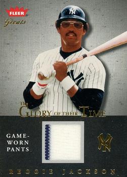 2004 Fleer Greats of the Game - Glory of Their Time Game Used #GOT-RJ Reggie Jackson Front