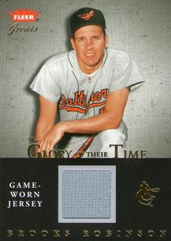 2004 Fleer Greats of the Game - Glory of Their Time Game Used #GOT-BR Brooks Robinson Front