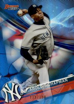2017 Bowman's Best - Blue Refractor #45 Aroldis Chapman Front