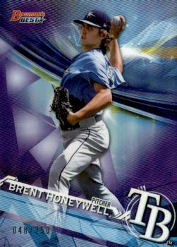 2017 Bowman's Best - Top Prospects Purple Refractor #TP-26 Brent Honeywell Front