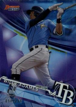 2017 Bowman's Best - Top Prospects Purple Refractor #TP-32 Willy Adames Front