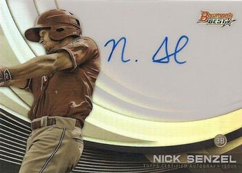 2017 Bowman's Best - Monochrome Autographs #MA-NS Nick Senzel Front