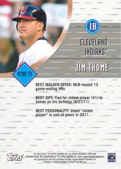 2017 Bowman's Best - 1997 Best Cuts #97BC-JT Jim Thome Back