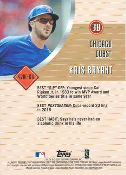 2017 Bowman's Best - 1997 Best Cuts #97BC-KB Kris Bryant Back