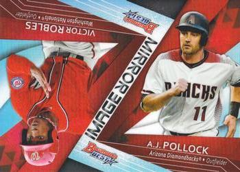 2017 Bowman's Best - Mirror Image #MI-6 A.J. Pollock / Victor Robles Front