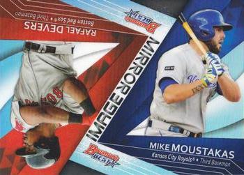 2017 Bowman's Best - Mirror Image #MI-7 Rafael Devers / Mike Moustakas Front