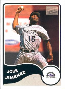 2003 Bazooka #262 Jose Jimenez Front