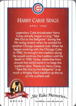 2013 Aunt Millie's Great Moments in Cubs History #4 Harry Caray Sings Back