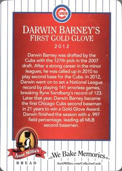 2013 Aunt Millie's Great Moments in Cubs History #11 Darwin Barney's First Gold Glove Back