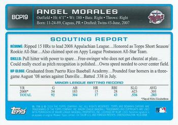 2009 Bowman - Chrome Prospects #BCP19 Angel Morales Back