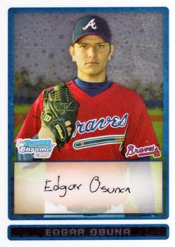 2009 Bowman - Chrome Prospects #BCP33 Edgar Osuna Front