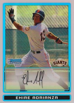 2009 Bowman - Chrome Prospects Refractors #BCP16 Ehire Adrianza Front