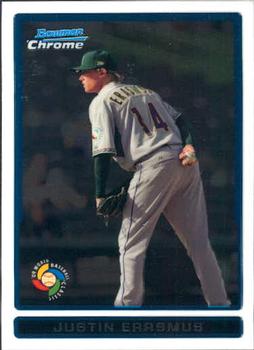 2009 Bowman - Chrome WBC Prospects #BCW11 Justin Erasmus Front