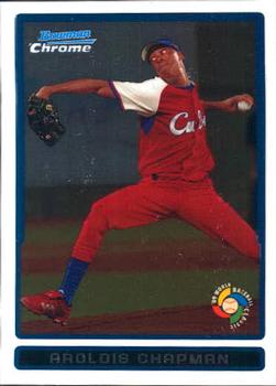 2009 Bowman - Chrome WBC Prospects #BCW12 Aroldis Chapman Front