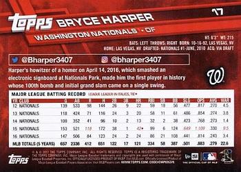 2017 Topps New Era #17 Bryce Harper Back