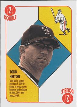 2003 Topps - Blue Backs #NNO Todd Helton Front