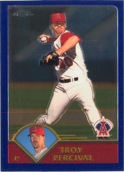 2003 Topps Chrome #130 Troy Percival Front