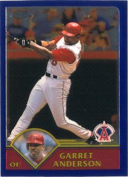 2003 Topps Chrome #403 Garret Anderson Front