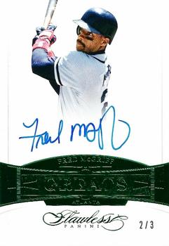 2017 Panini Flawless - Greats Autographs Emerald #GA-FM Fred McGriff Front