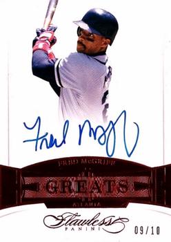 2017 Panini Flawless - Greats Autographs Ruby #GA-FM Fred McGriff Front