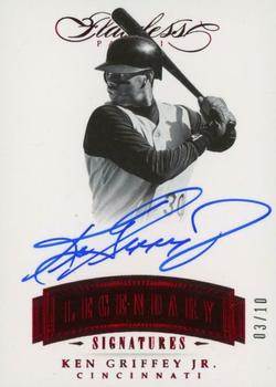 2017 Panini Flawless - Legendary Signatures Ruby #LC-KG Ken Griffey Jr. Front