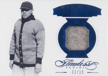 2017 Panini Flawless - Material Greats Sapphire #MG-BR Babe Ruth Front