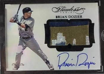 2017 Panini Flawless - Patch Autographs Black #PA-BD Brian Dozier Front