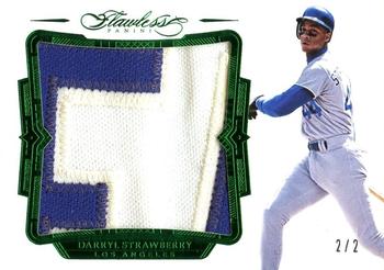 2017 Panini Flawless - Patches Emerald #P-DY Darryl Strawberry Front