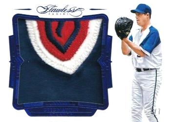 2017 Panini Flawless - Patches Sapphire #P-GM Greg Maddux Front